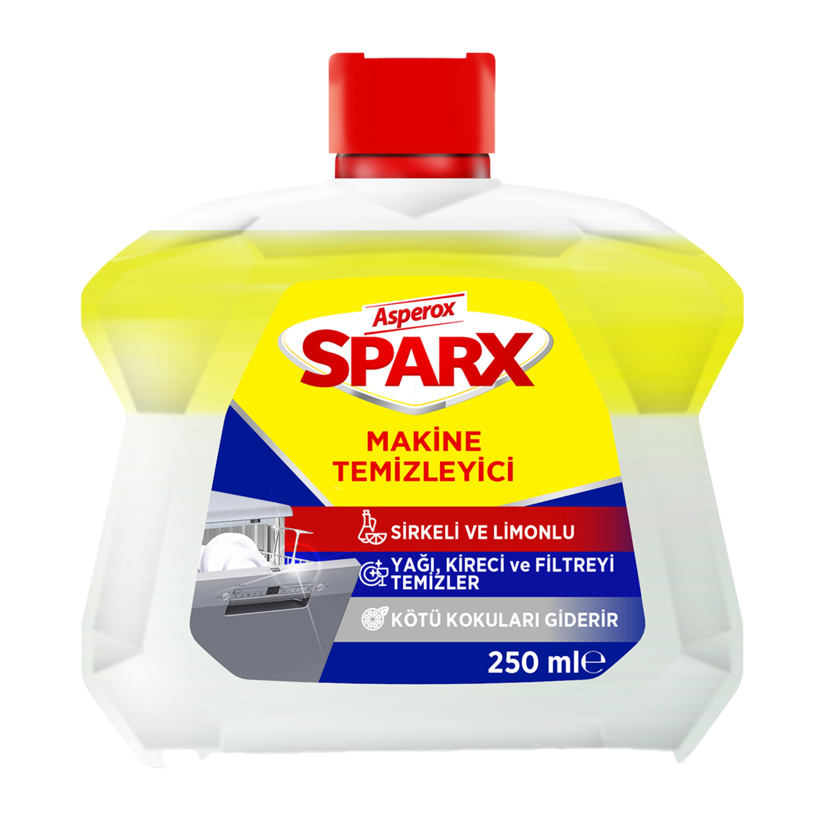 SPARX BULAŞIK MAKİNASI TEMİZLEYİCİSİ SİRKELİ VE LİMONLU 250 ML