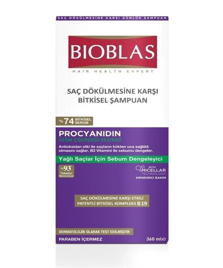 BİOBLAS YAĞLI SAÇLAR İÇİN SEBUN DENGELEYİCİ ŞAMP. 360 ML