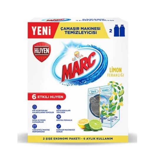 MARC%20LİMON%20FERAHLIĞI%20ÇAMAŞIR%20MAKİNESİ%20TEMİZLEYİCİSİ%20500%20ML