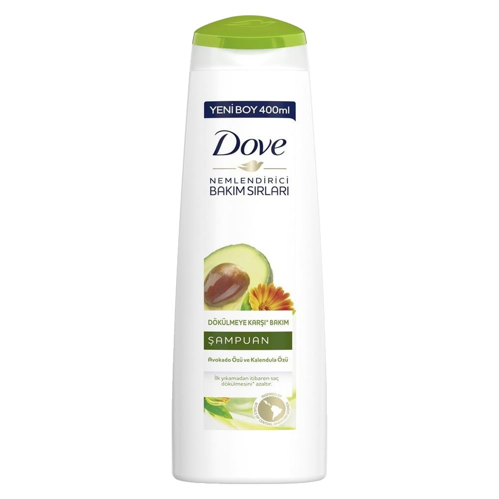 DOVE%20AVOKADO%20YAĞI%20VE%20KALENDULA%20ÖZLÜ%20ŞAMPUAN%20400%20ML