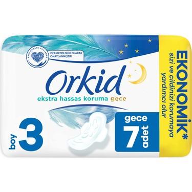 ORKİD EKSTA HASSAS KORUMA GECE PEDİ 7’Lİ