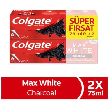 COLGATE MAX WHITE KÖMÜR DİŞ MACUNU 75 ML + 75 ML SET