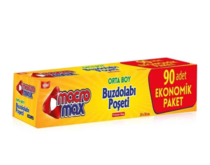 MACRO MAX 4 AL 3 ÖDE BUZ. DOLABI POŞ. ORTA BOY 90 ADET