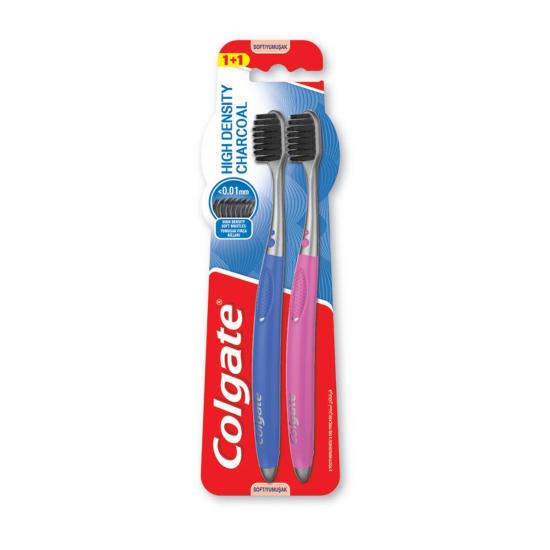 COLGATE HIGH DENSITY CHARCOAL ORTA DİŞ FIRÇASI 1+1