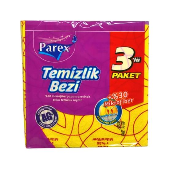 PAREX SARI TEMİZLİK BEZİ 3’LÜ