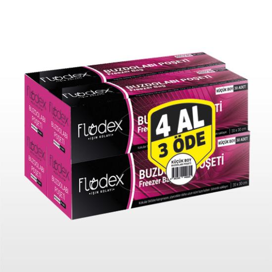FLODEX 4 AL 3 ÖDE BUZ. DOLABI POŞ. KÜÇÜK BOY 120 ADET
