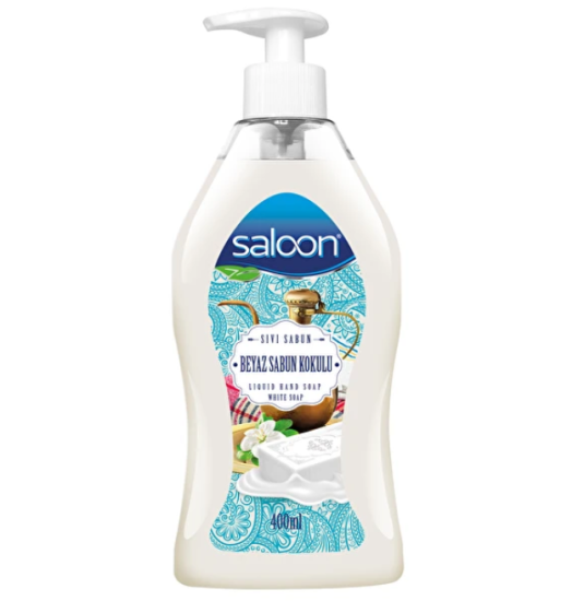 SALOON BEYAZ SABUN KOKULU SIVI EL SABUN 400 ML