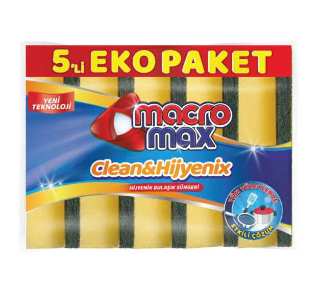 MACRO MAX DÜZ SÜNGER 5’Lİ