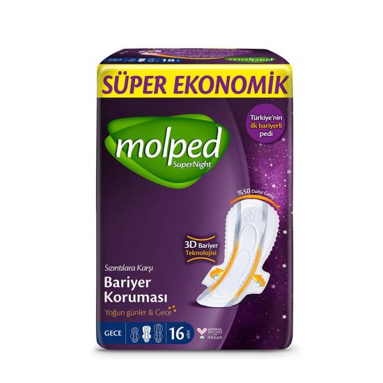 MOLPED SÜPER EKONOMİK GECE PEDİ 16’Lİ