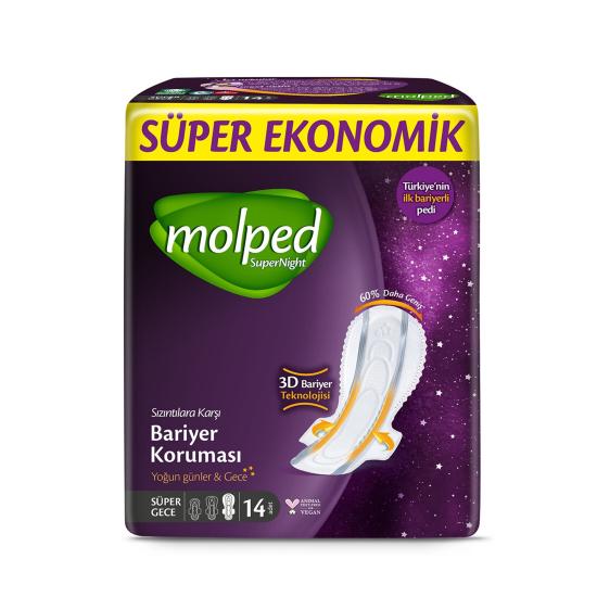 MOLPED SÜPER EKONOMİK SÜPER GECE PEDİ 14’LÜ