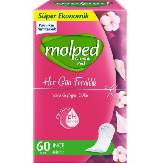MOLPED HER GÜN FERAHLIK GÜNLÜK İNCE PED 60’LI