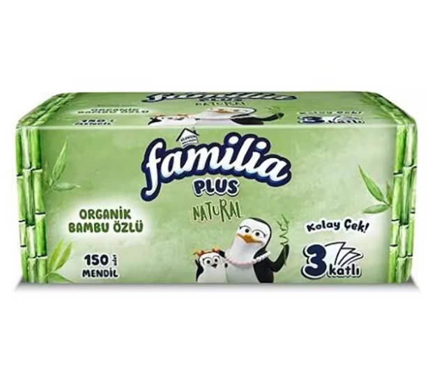 FAMİLİA PLUS NATURAL ÇEK-AL PEÇETE 150’Lİ