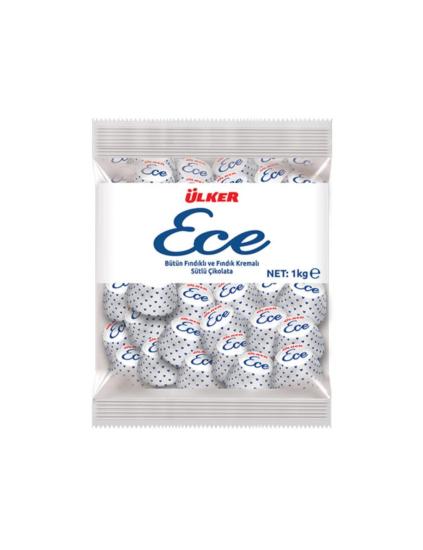 ÜLKER ECE BÜTÜN FINDIKLI SÜTLÜ ÇİKOLATA ŞEKER 1 KG