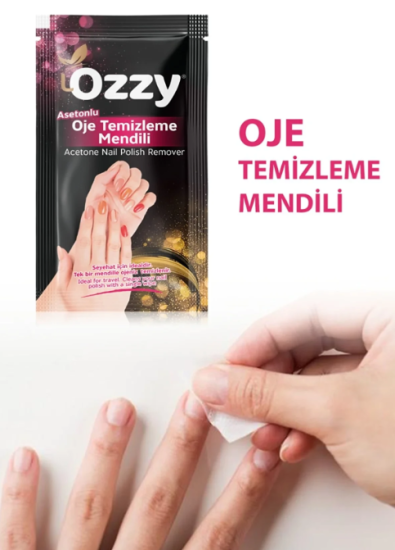 OZZY ASETONLU OJE TEMİZLEME MENDİLİ 10’LU