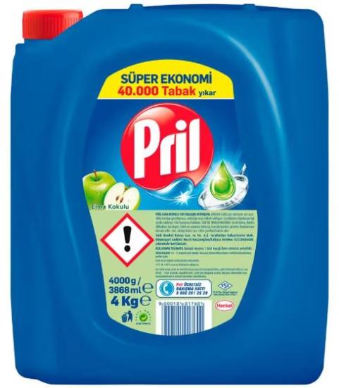 PRİL ELMALI SIVI BUL. DET. 4 LT