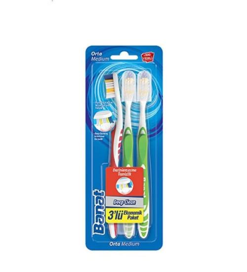 BANAT DEEP CLEAN DİŞ FIRÇASI 3’LÜ