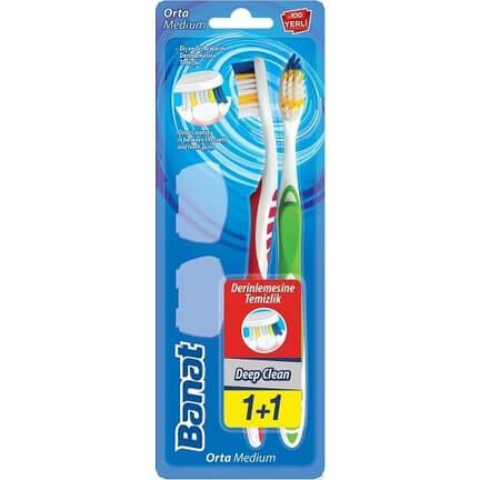 BANAT DEEP CLEAN 1+1 DİŞ FIRÇASI