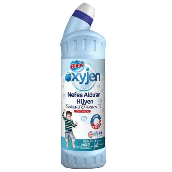 BİNGO OXİJEN ÇAMAŞIR SUYU TÜM YÜZEYLER OKALİPTUS 750 ML