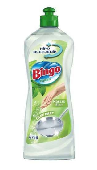 BİNGO HİPOALERJENİK HASSAS ELLER SIVI BULAŞIK DETERJANI 662 ML