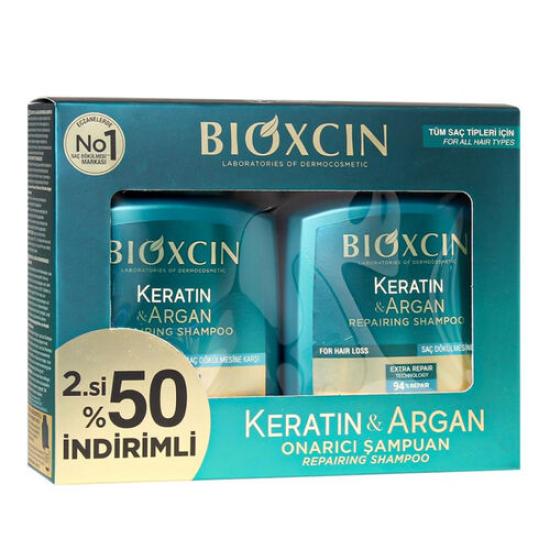 BIOXCIN KERATİN & ARGAN ONARICI ŞAMPUAN 2*300 ML SET