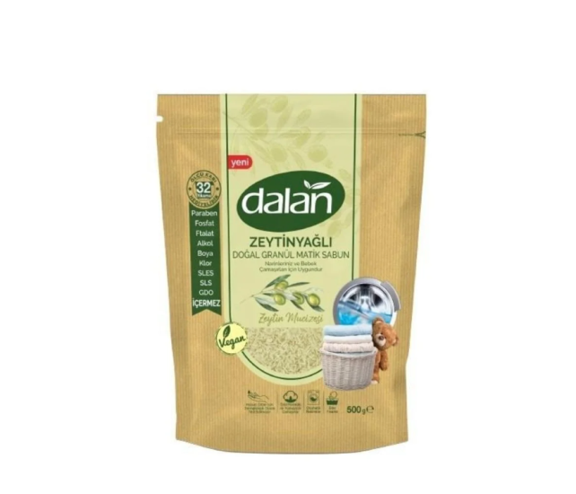 DALAN ZEYTİNYAĞLI GRANÜL MATİK SABUN ZEYTİN MUCİZESİ 500 GR