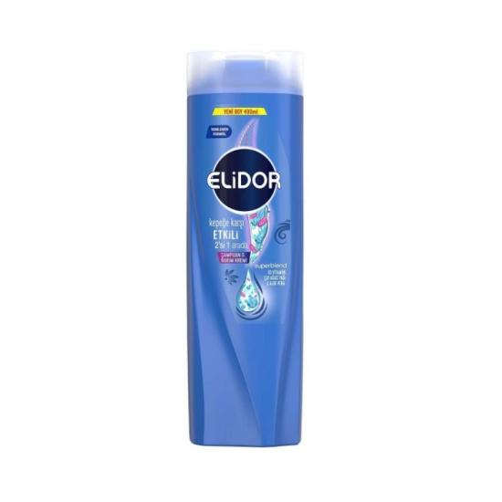 ELİDOR ŞAMP. KEPEĞE KARŞI ETKİLİ 2’Sİ 1 ARADA 400 ML