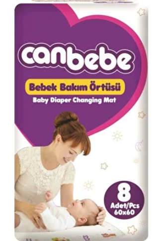 CANBEBE BEBEK BAKIM ÖRTÜSÜ 60*60 8’Lİ