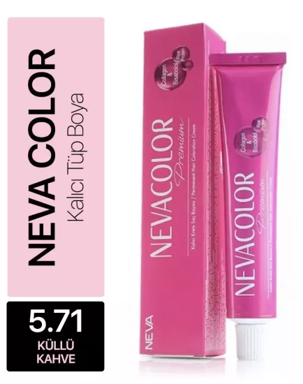 NEVACOLOR TÜP BOYA 5.71 KÜLLÜ KAHVE