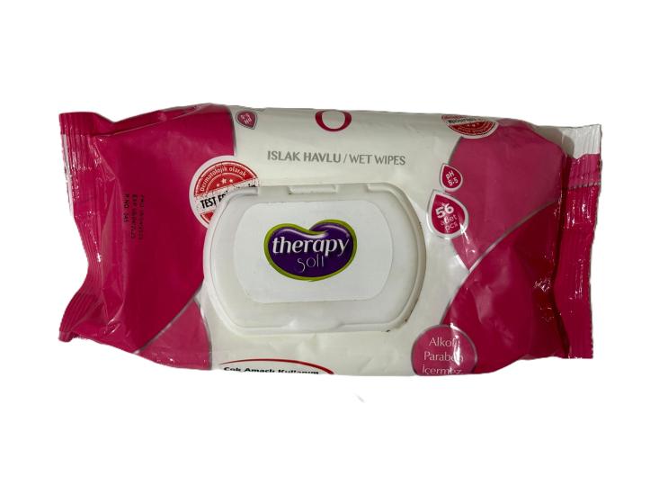 THERAPY PEMBE ISLAK HAVLU 56’LI