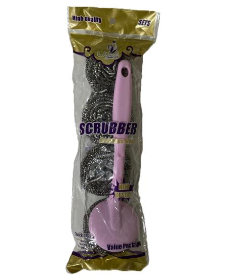 SCRUBBER APARATLI BULAŞIK OVMA TELİ 4’LÜ